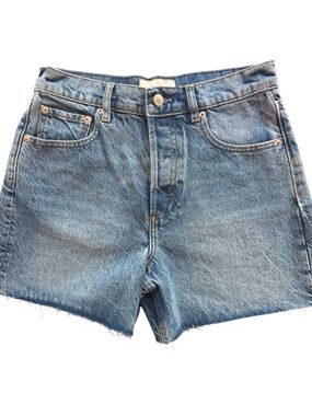 Triarchy High-Rise Cut-Off Denim Shorts Size 26 Sustainable